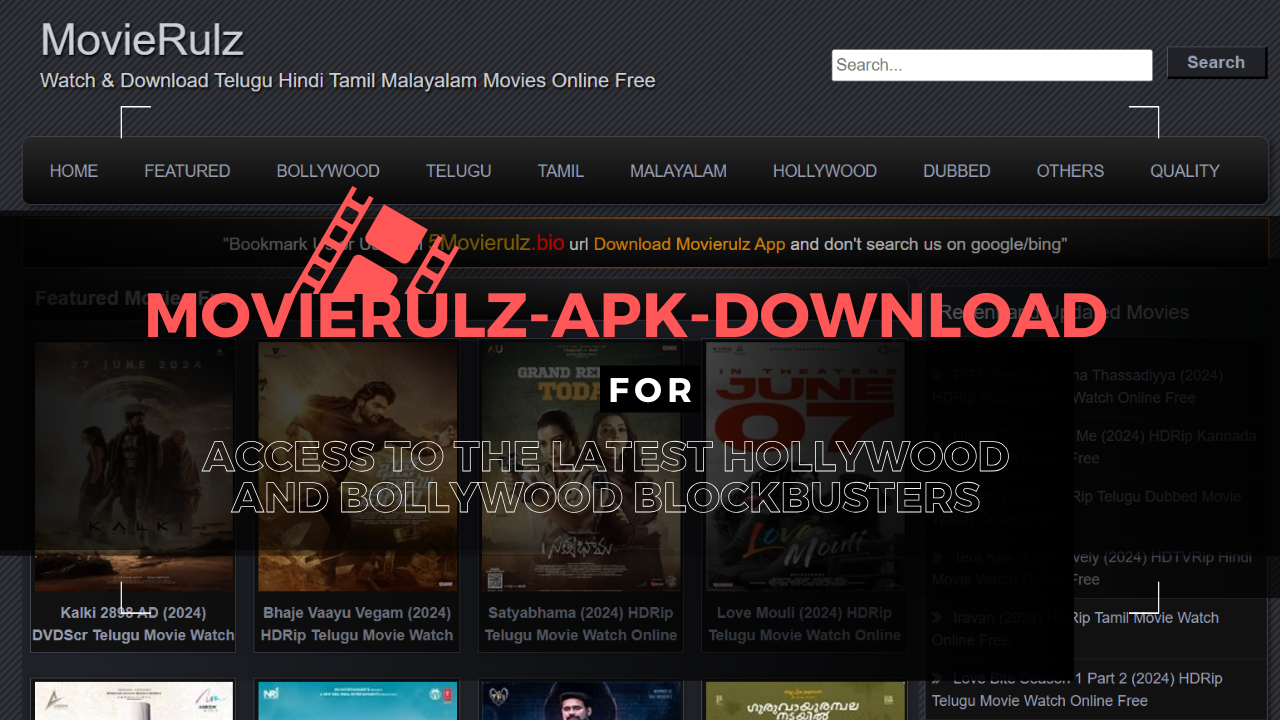 Movierulz-apk-download for Access to the Latest Hollywood and Bollywood Blockbusters