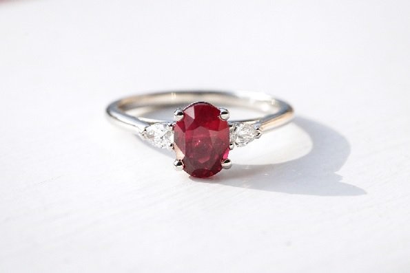 Valentine’s Day Gift Ideas: Oval Ruby Engagement Rings